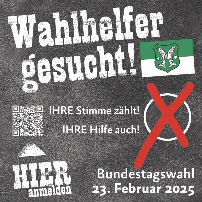 Wahlhelfer im Landkreis Saalfeld Rudolstadt gesucht für Bundestagswahl
